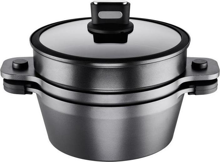 Immagine prodotto Rohe Germany Pentola multifunzione in alluminio grezzo antiaderente (24 cm, Pentola, Alluminio pressofuso)