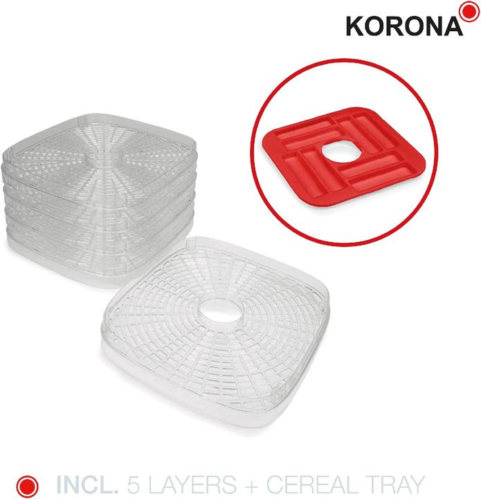 Actual product image Korona Dehydrator with Muesli Bar Shape