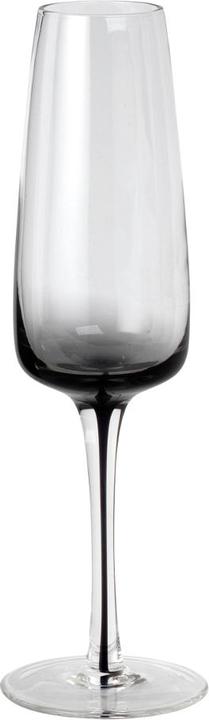 Produktbild Broste Copenhagen Champagnerglas SMOKE klar/grau 0,2 l 4er Set (20 cl, 4 Gläser, Sektgläser)
