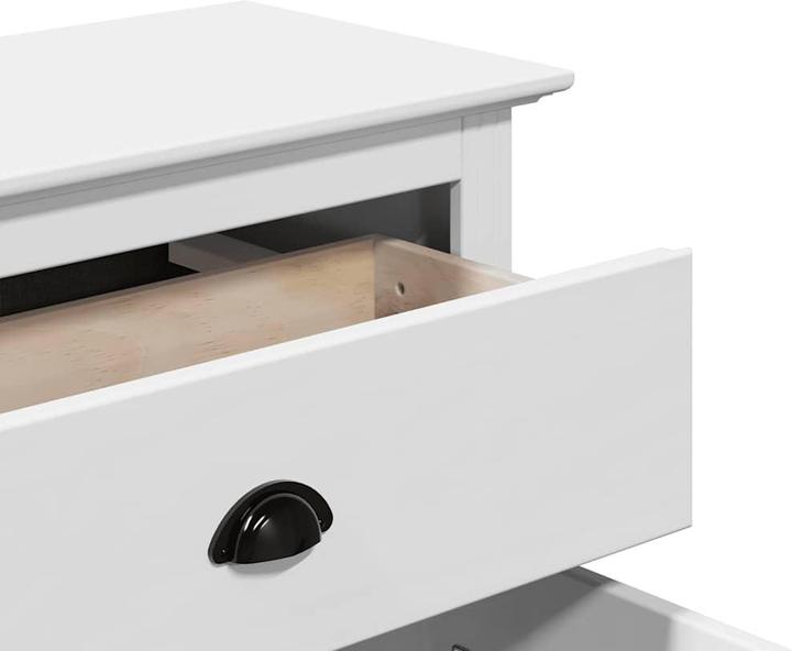 Image du produit VidaXL Armoire d'entrée BODO Blanc 80x35x90 cm Meuble d'entrée Armoire de salon (80 x 35 x 90 cm)