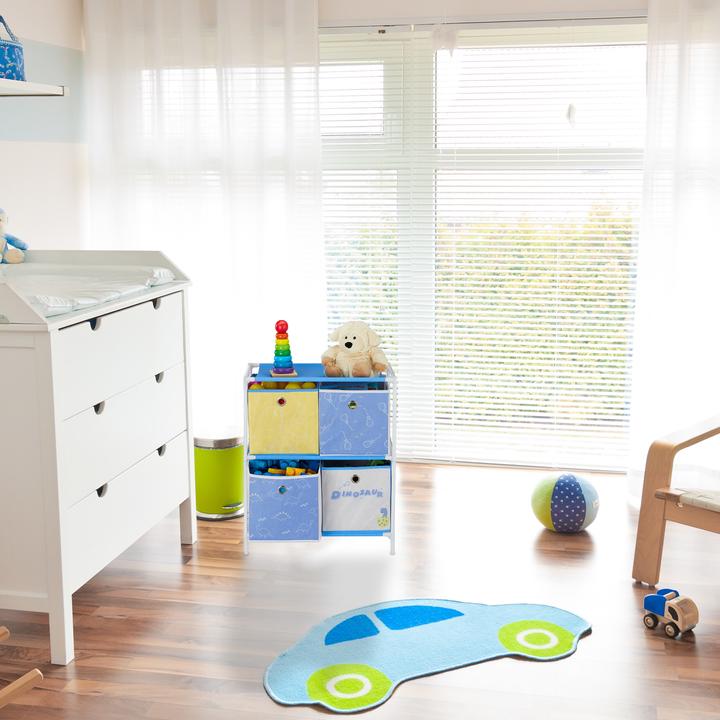 Actual product image Relaxdays Dinosaur Children's Shelf with Boxes