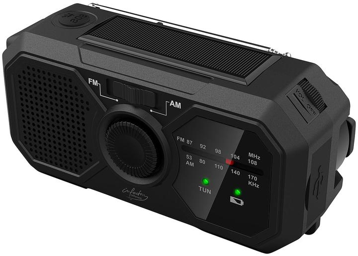 Actual product image Infactory Solar and dynamo case radio (FM, AM)