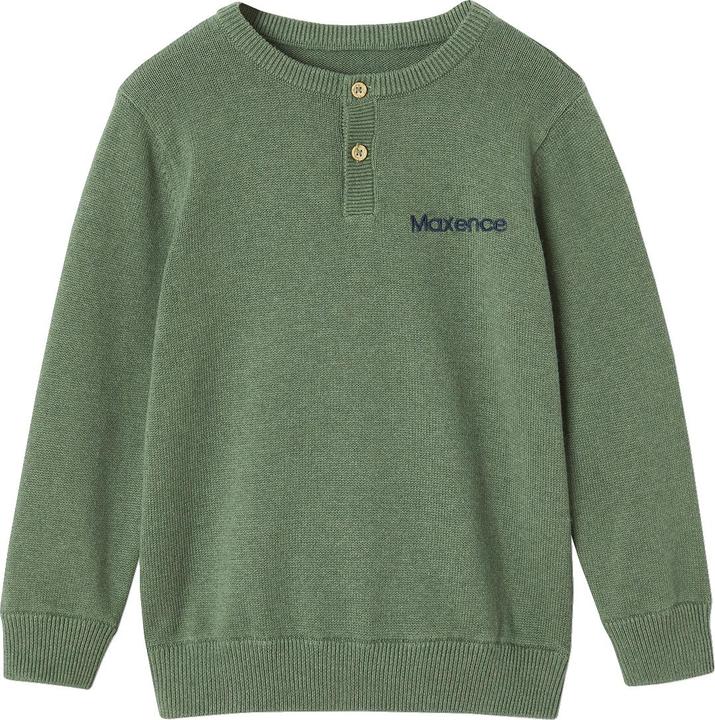 Vertbaudet Jungen Pullover mit Rundhals und Knopfleiste Oeko-Tex (92)