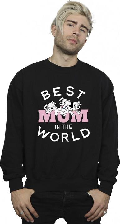 Actual product image Disney Mens 101 Dalmatians Best Mum In The World Sweatshirt (L)