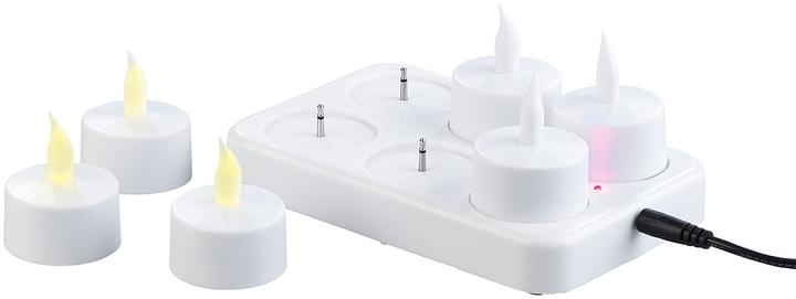 Produktbild Lunartec Akku LED-Teelichter mit Ladestation (24 x)