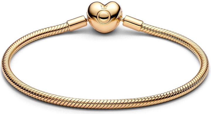 Produktbild Pandora Moments Schlangen Gliederarmband mit Herz-Verschluss (19 cm)
