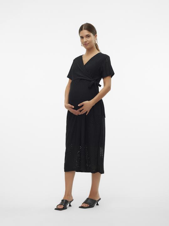Produktbild Mamalicious Normal geschnitten V-Ausschnitt Midikleid Kleid (S)