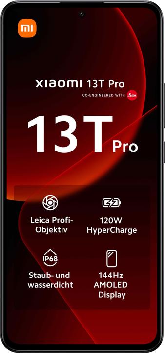 Immagine prodotto Xiaomi 13T Pro (1000 GB, Nero, 6.67", Doppia SIM, 50 Mpx, 5G)