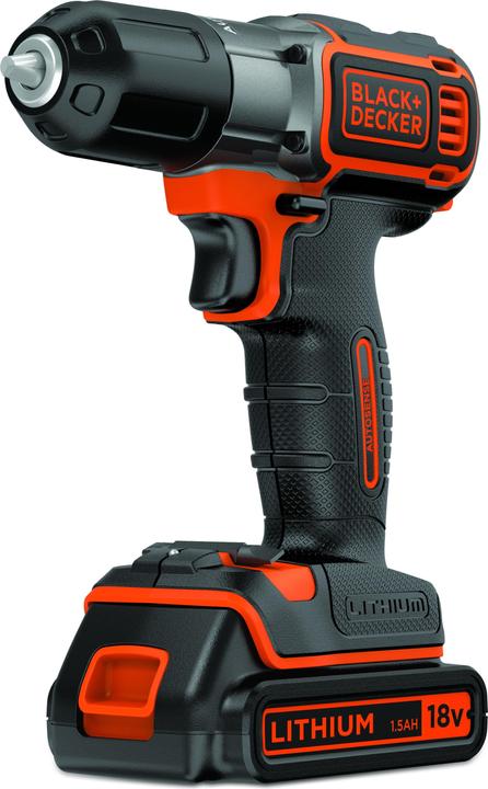 Actual product image Black & Decker 18V cordless drill Autosense (Rechargeable battery operated)