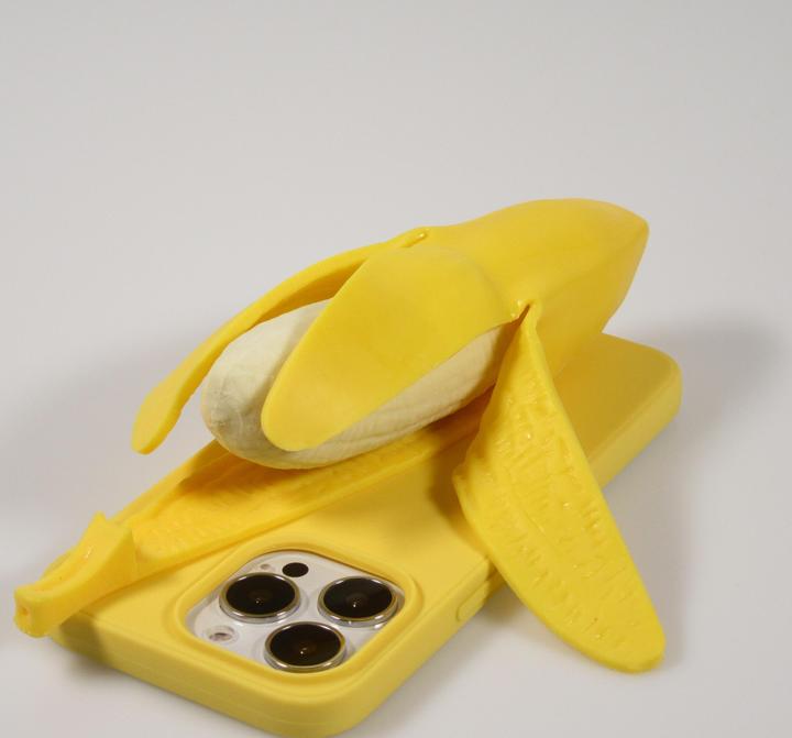 Actual product image PhoneLook Cover Funny Fun Cover 3D Banana (Apple iPhone 13 Pro Max)