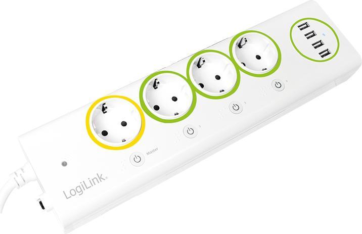 Produktbild LogiLink LogiSmart (4 x, USB-A, 1.50 m)