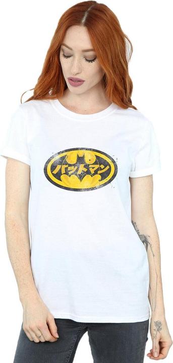 Immagine prodotto Batman Maglietta Boyfriend in cotone con logo giapponese (3XL)