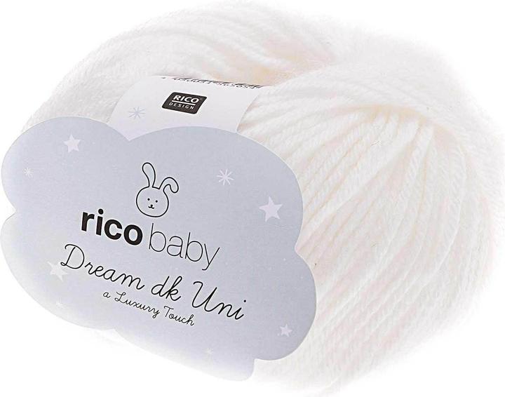 Immagine prodotto Rico Design Lana Baby Dream Uni dk 50 g Bianco (115 m)
