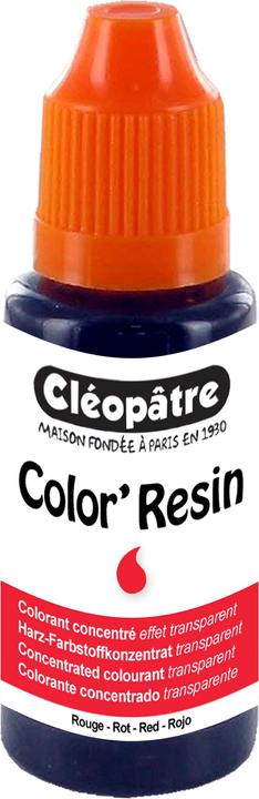 Produktbild Cléopâtre COLOR'RESIN, transp. Harzfarbe 15 ml (Rot, 15 ml)