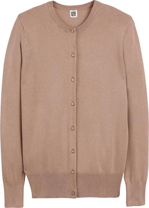 Actual product image La Redoute Collections Cardigan with round neckline (38)