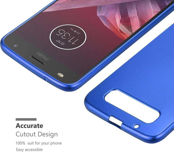 Actual product image Cadorabo TPU Matt Metallic Cover (Motorola Moto Z2)