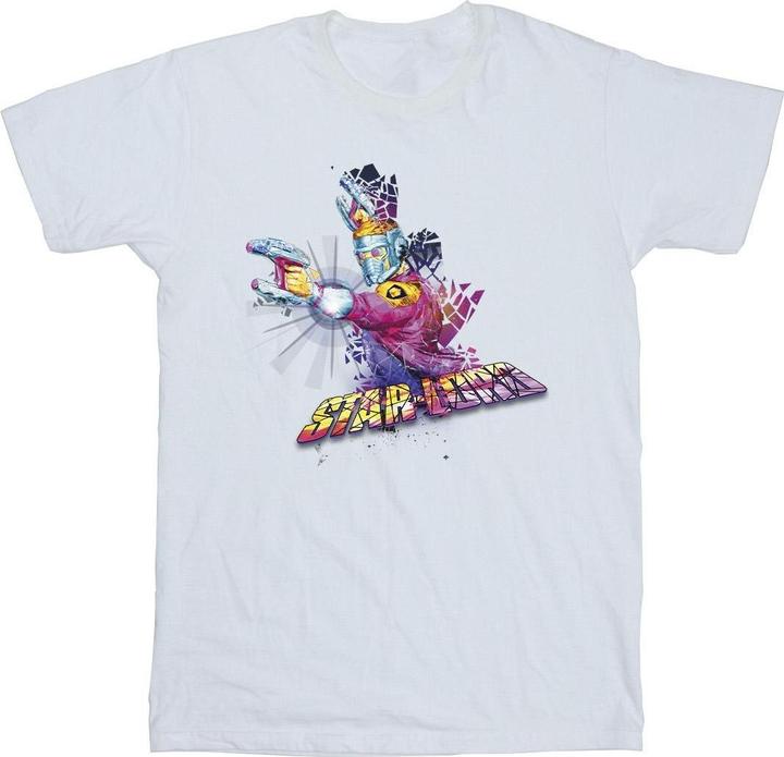 Actual product image Mens Guardians Of The Galaxy Abstract Star Lord T-Shirt (XL)