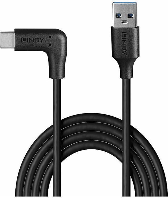 Produktbild Lindy 0.5m USB 3.2 Typ A an C Kabel 90° gewinkelt (32012) (0.50 m, USB 3.2 Gen 2)