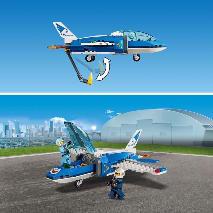 Actual product image LEGO Police escape with parachute (60208, LEGO City)