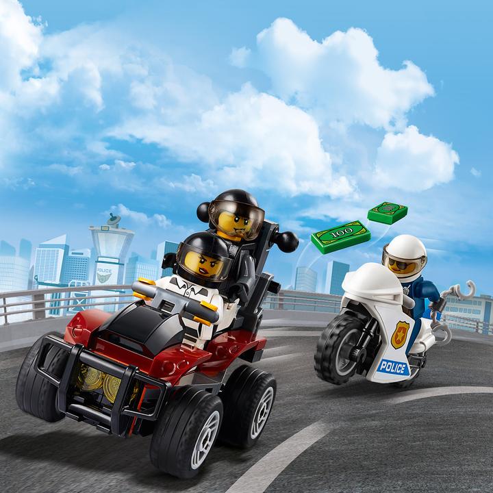 Actual product image LEGO Police escape with parachute (60208, LEGO City)