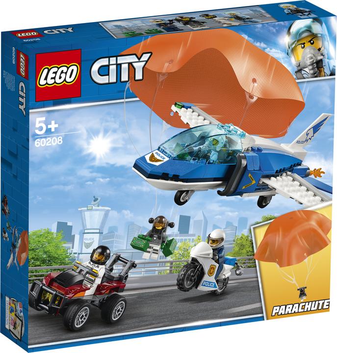 Actual product image LEGO Police escape with parachute (60208, LEGO City)