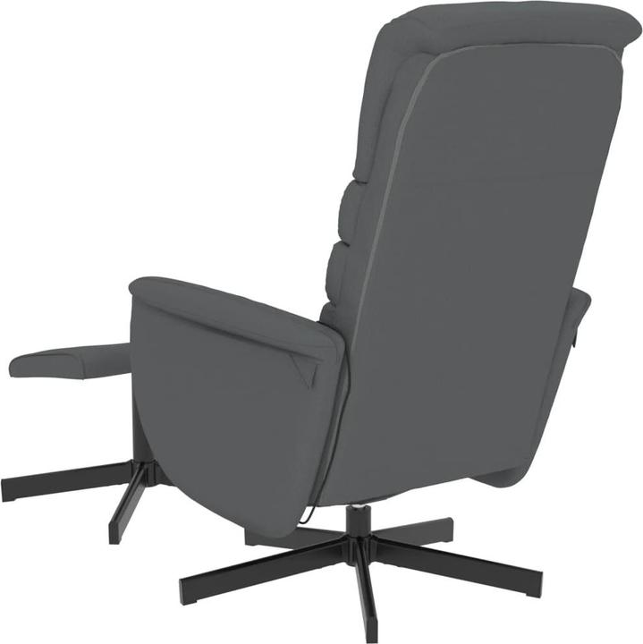 Produktbild VidaXL Massagesessel mit Fusshocker Grau Kunstleder,Farbe