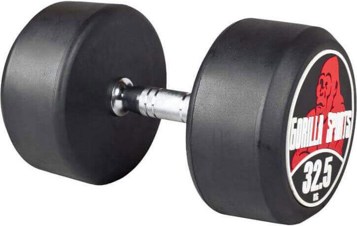 Immagine prodotto Gorilla Sports Manubri rotondi (1 x 32,5 kg)