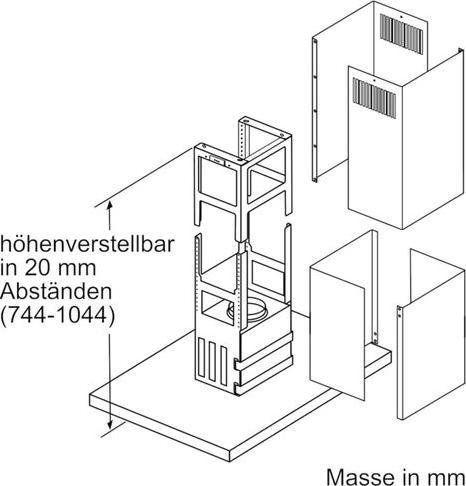 Produktbild Bosch Hausgeräte Guter DIB98JQ50 (Inselhaube)