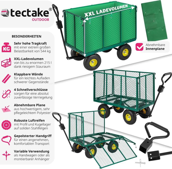 Image du produit tectake Chariotàpédales
