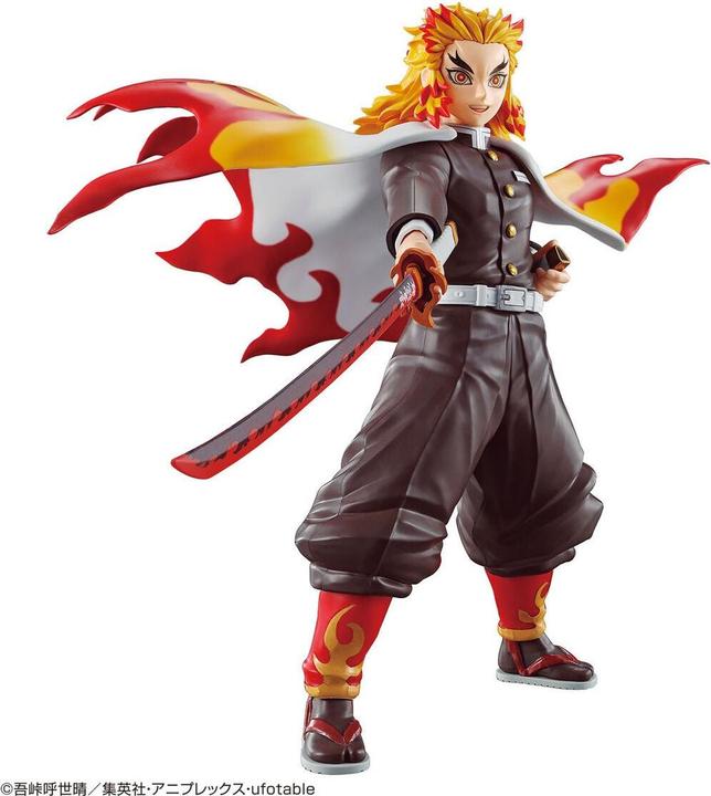 Actual product image Bandai Demon Slayer Kyojuro Rengoku Model Kit 12cm