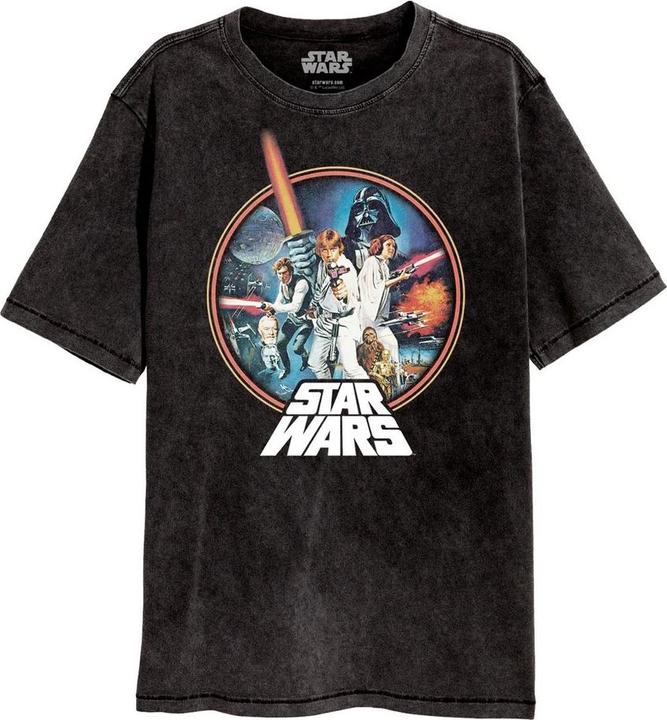 Actual product image Star Wars Unisex Adult Retro Acid Wash T-Shirt (M)