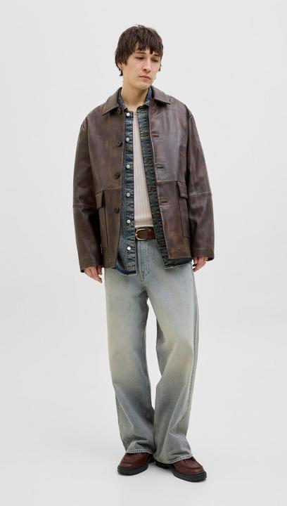 Actual product image Jack & Jones Leather jacket Leather jacket (XXL)