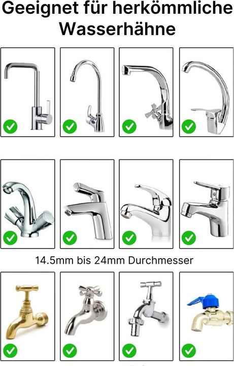 Actual product image Hermex Tap filter Tap water purifier Kitchen tap water filter