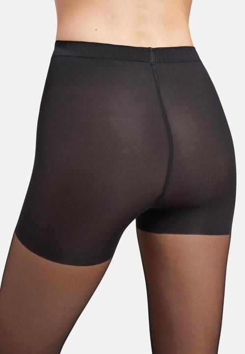 Actual product image Wolford Individual 10 Control Top shaping tights, colour 7005 black, size 34-36 (10 DEN, 34 - 36)