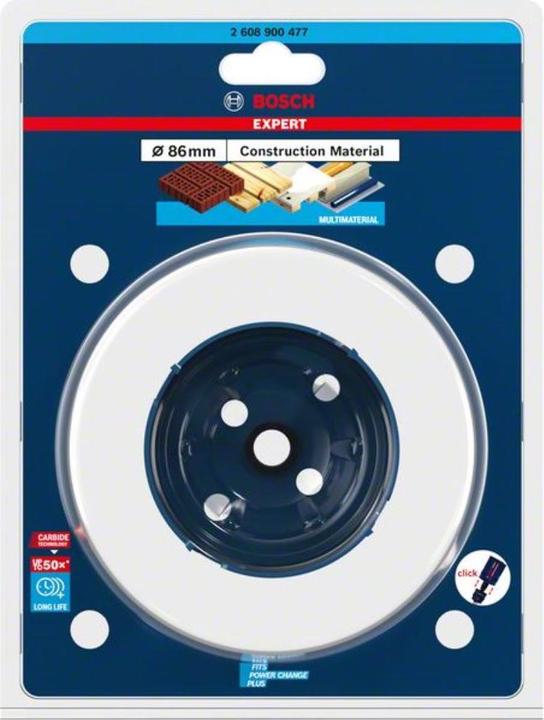 Image du produit Bosch Professional Zubehör Scie cloche EXPERT Construction Material, 86 x 60 mm (86 mm)