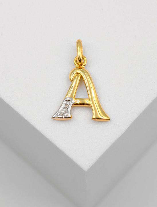 Produktbild Muau Buchstabe (750, Weissgold, 18K Gelbgold)