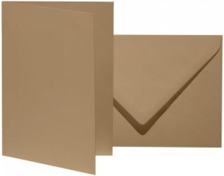 Artoz 10 cartes pliantes avec enveloppes Mosaic DIN B6 naturel (10 pcs)
