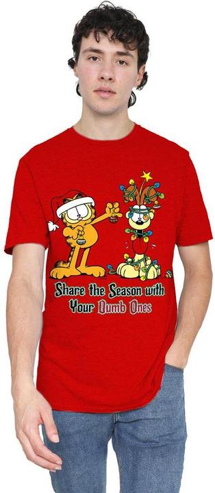 Actual product image Garfield Unisex Adult Share The Season T-Shirt (S)
