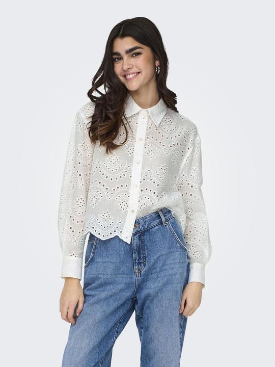Actual product image Only Loose fit Shirt collar Sleeve cuffs with button Low set-in shoulder Shirt Shirt (XS)