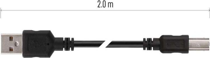 Actual product image Emos USB cable 2.0 A plug - B plug 2m (2 m, USB 2.0)