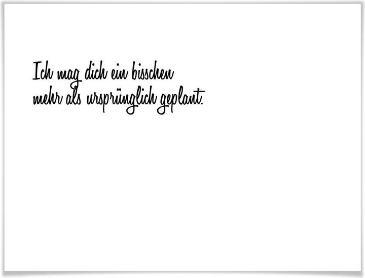 Actual product image Trenddeko I like you a little more (24 x 30 cm)