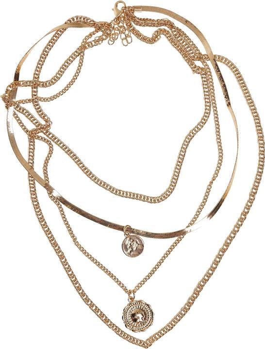 Urban Classics Flat Layering Necklace (70% Eisen, 30% Zink)