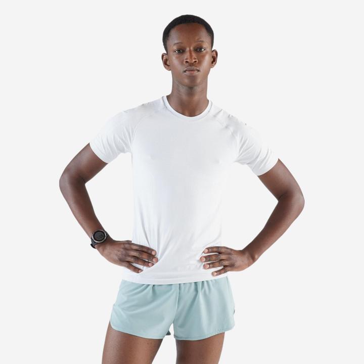 Produktbild Kiprun Laufshirt kurzarm - 500 Komfort Slim weiss (S)