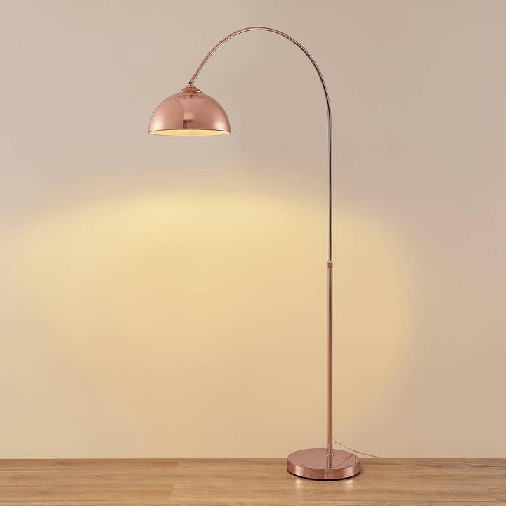 Immagine prodotto Lindby Lampada da terra ad arco Lennart, rame (E27)