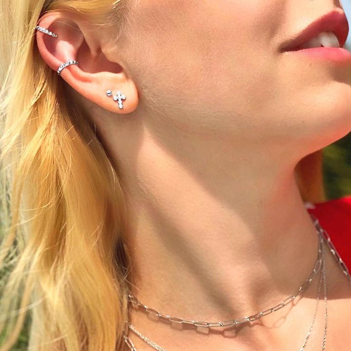 Image du produit Candy Ear Cuffs Valori, argent sterling 925 (Argent massif de 925, Argent sterling 925)