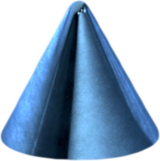 Produktbild Star Piercing Micro Cone dunkelblau (Chirurgenstahl 316L)