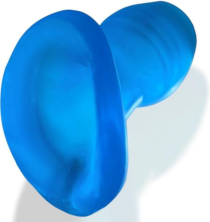 Actual product image Oxballs Glowhole-1 Hollow Buttplug with Led Insert Blue Morph Small