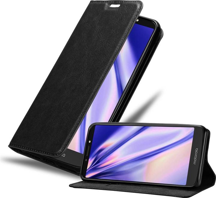 Actual product image Cadorabo Book Invisible Magnet Cover (Motorola Moto E5 Plus)