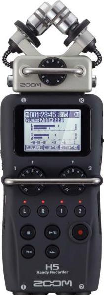 Actual product image Zoom H5 mobile phone recorder with fur windscreen (Handheld)