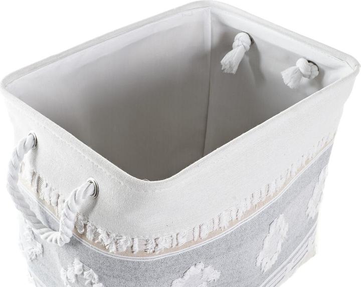 Produktbild DKD Home Decor Korb-Set Grau Baumwolle (45 x 35 x 40 cm) (2 Stücke) (2 x, 45 x 35 x 40 cm)